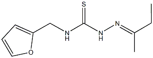 2-butanone N-(2-furylmethyl)thiosemicarbazone Struktur