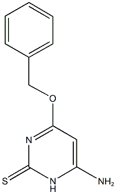 4-amino-6-(benzyloxy)-2(3H)-pyrimidinethione Struktur