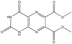 dimethyl 2,4-dioxo-1,2,3,4-tetrahydro-6,7-pteridinedicarboxylate Struktur