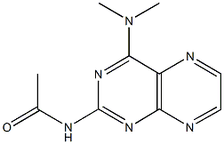 N-[4-(dimethylamino)-2-pteridinyl]acetamide Struktur