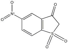 5-nitro-1-benzothiophen-3(2H)-one 1,1-dioxide Struktur