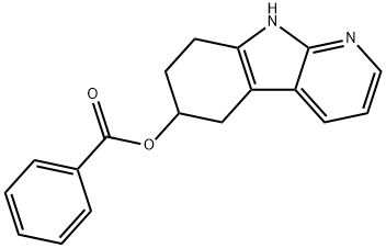 6,7,8,9-tetrahydro-5H-pyrido[2,3-b]indol-6-yl benzoate Struktur