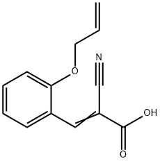 3-[2-(allyloxy)phenyl]-2-cyanoacrylic acid Struktur