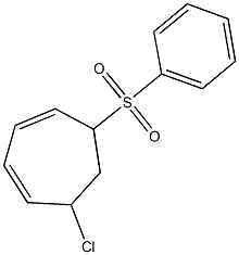 5-chloro-7-(phenylsulfonyl)-1,3-cycloheptadiene Struktur