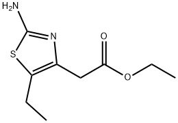 ethyl (2-amino-5-ethyl-1,3-thiazol-4-yl)acetate Struktur