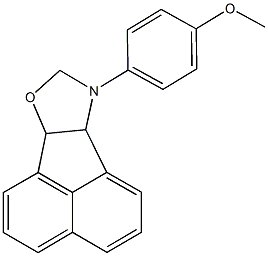 4-(6b,9a-dihydroacenaphtho[1,2-d][1,3]oxazol-9(8H)-yl)phenyl methyl ether Struktur