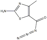 2-amino-4-methyl-1,3-thiazole-5-carbonyl azide Struktur