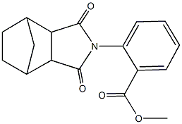 methyl 2-(3,5-dioxo-4-azatricyclo[5.2.1.0~2,6~]dec-4-yl)benzoate Struktur