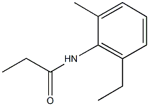 N-(2-ethyl-6-methylphenyl)propanamide Struktur