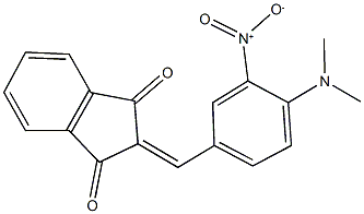 2-{4-(dimethylamino)-3-nitrobenzylidene}-1H-indene-1,3(2H)-dione Struktur