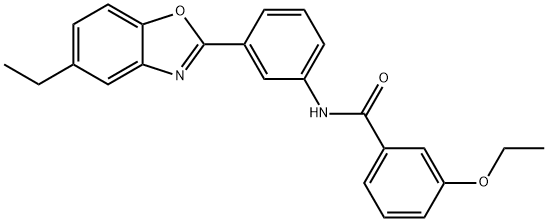 3-ethoxy-N-[3-(5-ethyl-1,3-benzoxazol-2-yl)phenyl]benzamide Struktur