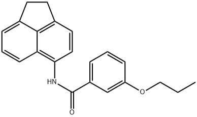 N-(1,2-dihydro-5-acenaphthylenyl)-3-propoxybenzamide Struktur