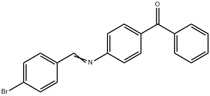 {4-[(4-bromobenzylidene)amino]phenyl}(phenyl)methanone Struktur