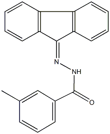 N'-(9H-fluoren-9-ylidene)-3-methylbenzohydrazide Struktur