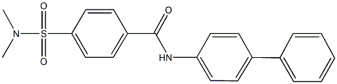 N-[1,1'-biphenyl]-4-yl-4-[(dimethylamino)sulfonyl]benzamide Struktur