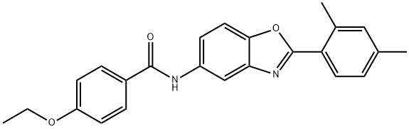 N-[2-(2,4-dimethylphenyl)-1,3-benzoxazol-5-yl]-4-ethoxybenzamide Struktur