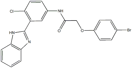 N-[3-(1H-benzimidazol-2-yl)-4-chlorophenyl]-2-(4-bromophenoxy)acetamide Struktur