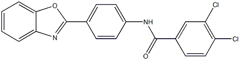 N-[4-(1,3-benzoxazol-2-yl)phenyl]-3,4-dichlorobenzamide Struktur