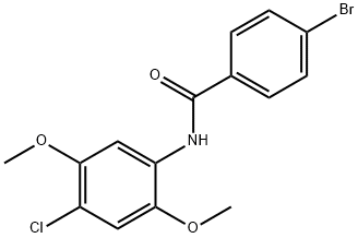 4-bromo-N-(4-chloro-2,5-dimethoxyphenyl)benzamide Struktur