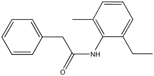 N-(2-ethyl-6-methylphenyl)-2-phenylacetamide Struktur