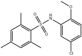 N-(5-chloro-2-methoxyphenyl)-2,4,6-trimethylbenzenesulfonamide Struktur