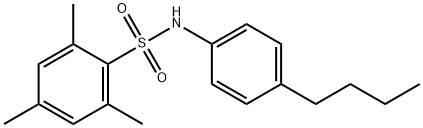 N-(4-butylphenyl)-2,4,6-trimethylbenzenesulfonamide Struktur