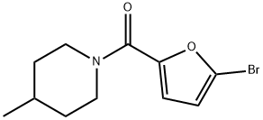 1-(5-bromo-2-furoyl)-4-methylpiperidine Struktur