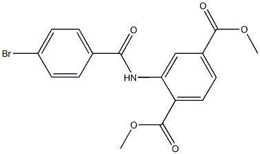 dimethyl 2-[(4-bromobenzoyl)amino]terephthalate Struktur