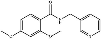 2,4-dimethoxy-N-(3-pyridinylmethyl)benzamide Struktur