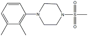 1-(2,3-dimethylphenyl)-4-(methylsulfonyl)piperazine Struktur