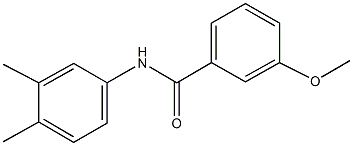 N-(3,4-dimethylphenyl)-3-methoxybenzamide Struktur