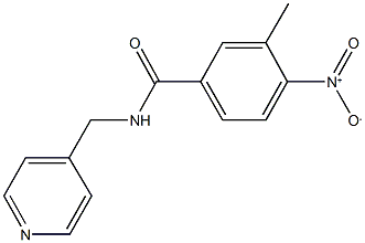 4-nitro-3-methyl-N-(4-pyridinylmethyl)benzamide Struktur