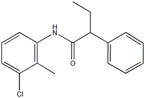 N-(3-chloro-2-methylphenyl)-2-phenylbutanamide Struktur