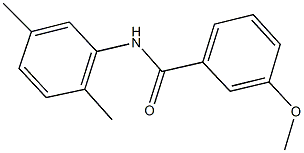 N-(2,5-dimethylphenyl)-3-methoxybenzamide Struktur