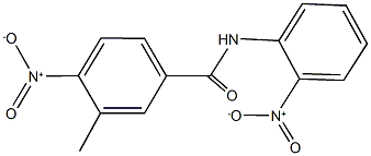 4-nitro-N-{2-nitrophenyl}-3-methylbenzamide Struktur