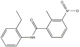 N-(2-ethylphenyl)-3-nitro-2-methylbenzamide Struktur