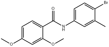 N-(4-bromo-3-methylphenyl)-2,4-dimethoxybenzamide Struktur