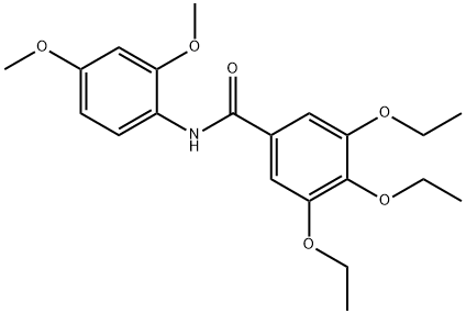 N-(2,4-dimethoxyphenyl)-3,4,5-triethoxybenzamide Struktur