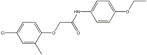 2-(4-chloro-2-methylphenoxy)-N-(4-ethoxyphenyl)acetamide Struktur