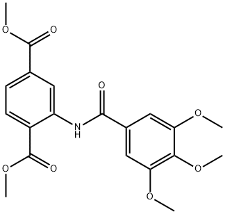 dimethyl 2-[(3,4,5-trimethoxybenzoyl)amino]terephthalate Struktur