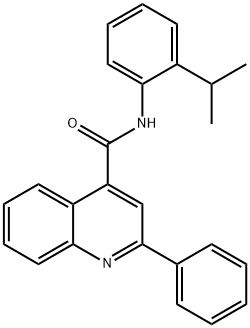 N-(2-isopropylphenyl)-2-phenyl-4-quinolinecarboxamide Struktur