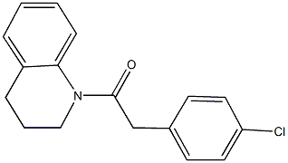 1-[(4-chlorophenyl)acetyl]-1,2,3,4-tetrahydroquinoline Struktur