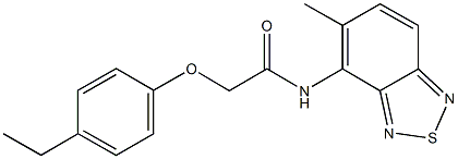 2-(4-ethylphenoxy)-N-(5-methyl-2,1,3-benzothiadiazol-4-yl)acetamide Struktur