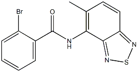 2-bromo-N-(5-methyl-2,1,3-benzothiadiazol-4-yl)benzamide Struktur