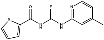 N-(4-methyl-2-pyridinyl)-N'-(2-thienylcarbonyl)thiourea Struktur