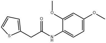 N-(2,4-dimethoxyphenyl)-2-(2-thienyl)acetamide Struktur