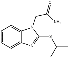 2-[2-(isopropylsulfanyl)-1H-benzimidazol-1-yl]acetamide Struktur