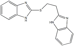 2-[2-(1H-benzimidazol-2-ylsulfanyl)ethyl]-1H-benzimidazole Struktur