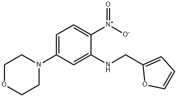 4-{3-[(2-furylmethyl)amino]-4-nitrophenyl}morpholine Struktur