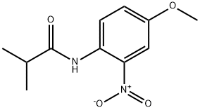 N-{2-nitro-4-methoxyphenyl}-2-methylpropanamide Struktur